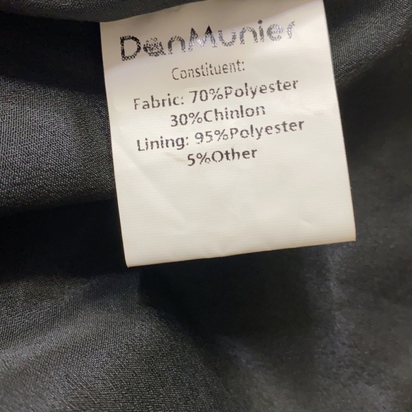 Dan Munier 3D Flower Appliqué Black Burgundy Dress - Picture 7 of 7